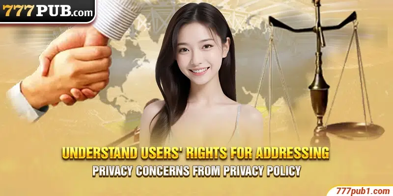 Understand users' rights for addressing privacy concerns from Privacy Policy